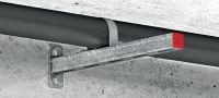 Abrazaderas para tuberías MP-US OC Abrazaderas para tuberías con revestimiento de exterior (OC) para aplicaciones de tuberías universales Aplicaciones 1