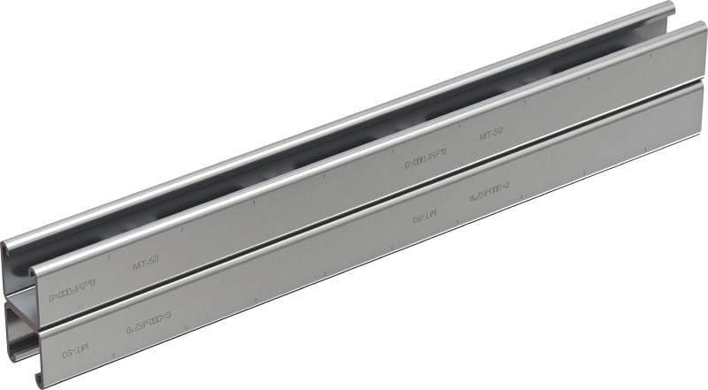 Carril de doble perfil MT-50D Carril de doble perfil contiguo