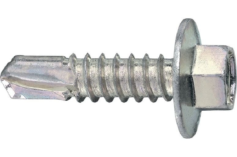 Tornillos para metal autotaladrantes S-MD 23 Z Tornillo autotaladrante (acero al carbono galvanizado) con brida montada a presión para fijaciones de metal a metal de espesor medio-alto (hasta 6 mm)