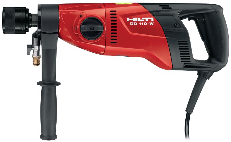 Taladro con diamante DD 110-W Máquina de taladro con diamante compacta y ligera para tareas manuales de taladro de orificios en húmedo o seco de 16-162 mm (5/8 - 6-3/8) de diámetro