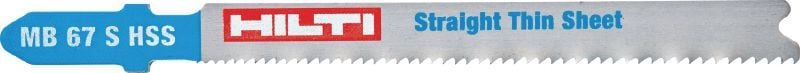 Hoja de sierra de calar para chapas metal (HSS, recta) Hoja de sierra de calar básica para cortes económicos y rectos en láminas de metal