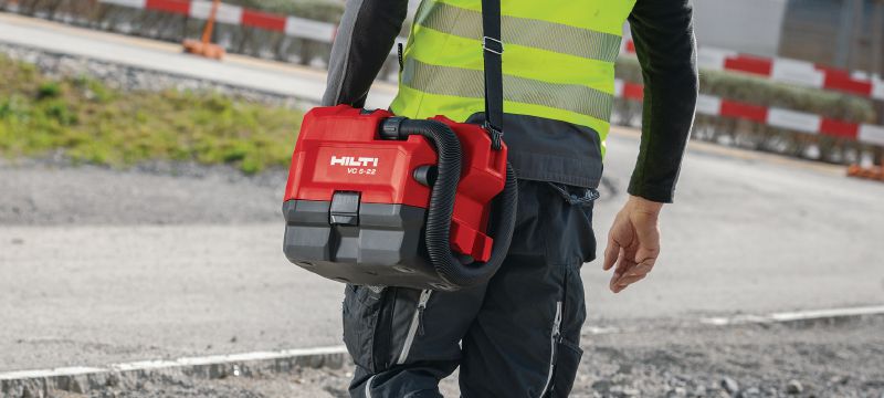 Aspirador a batería para la construcción VC 5-22 Aspirador de construcción compacta y a batería para la limpieza de la obra (en seco), depósito de 3,5 l (batería Nuron) Aplicaciones 1
