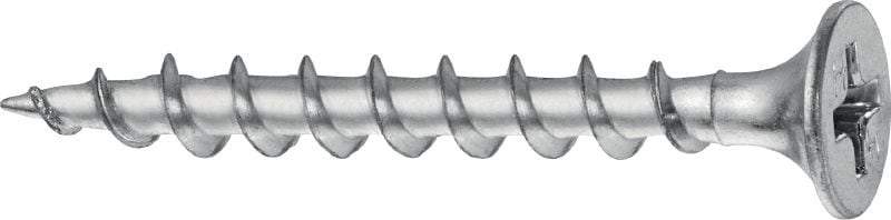 Tornillos para tabique seco de punta afilada S-DS03Z M1 Tornillo para tabiques secos en tiras (galvanizado) para los cargadores de tornillos SD-M 1 o SD-M 2: la opción perfecta para fijar placas de tabiques secos a estructuras de madera