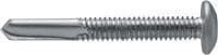 Tornillos para metal autotaladrantes S-MD 05 PS Tornillo autotaladrante de cabeza alomada (acero inoxidable A2) sin arandela para fijaciones de metal a metal de espesor alto (hasta 15 mm)