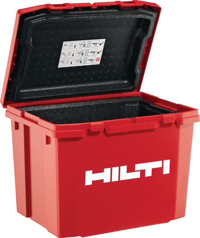 Caja de plástico assy HIT aislado 