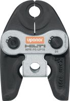 Mordaza de sistema de prensado de tuberías NPR PS UP Mordazas de prensa para accesorios de prensado S-Press® / S-Press Plus® de hasta 50 mm. Compatibles con las herramientas de prensado de tuberías NPR 32-A de Hilti.