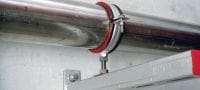 Abrazadera de tuberías de carga pesada MP-MRI (con aislamiento acústico) Abrazadera para tuberías de acero inoxidable de alta calidad con aislamiento acústico para aplicaciones de tuberías de carga pesada Aplicaciones 1