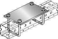 MIC-PA Conector galvanizado en caliente (HDG) para la fijación de zapatas para tuberías a vigas MI en aplicaciones pesadas
