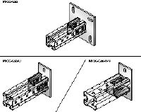 Conector de placa base MIQC-C Placa base galvanizada en caliente (HDG) para la fijación de vigas MIQ a hormigón en aplicaciones pesadas