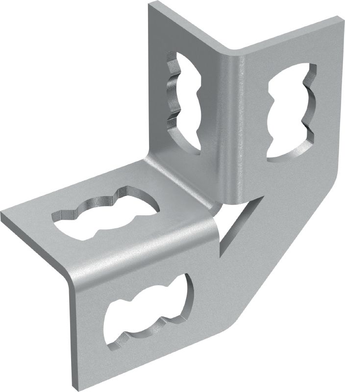 Conector angular MQW-4-90 Ángulo galvanizado de 90 grados para la conexión de varios carriles de carga MQ