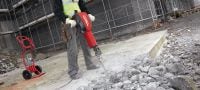 TE-H28P SM Cincel puntero HEX 28 (H28) de alto rendimiento (diseño de onda poligonal) para tareas pesadas de demolición de hormigón Aplicaciones 1