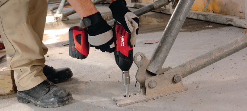 Llave de impacto a batería SIW 22T-A 1/2 Llave de impacto de 22 V de alto par y alto rendimiento con eje cuadrado de 1/2 con pasador de retención para tareas de anclaje y atornillado Aplicaciones 1