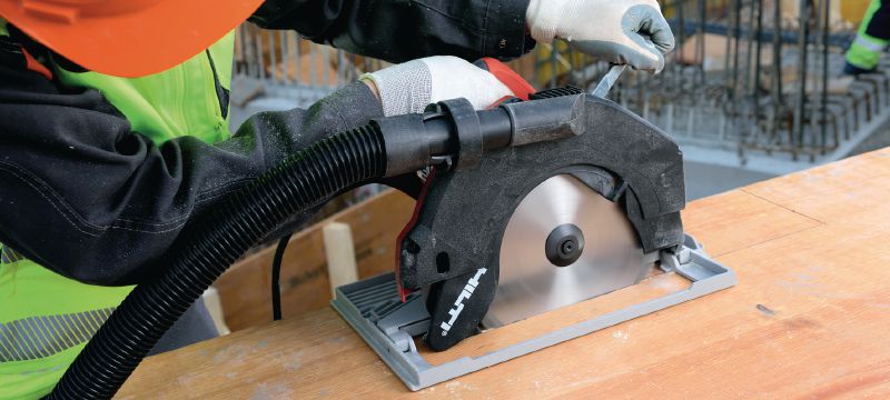 Sierra circular WSC 85 Sierra circular con acción combinada de inmersión y pendular para tareas pesadas de corte y cortes rectos a una profundidad de hasta 85 mm Aplicaciones 1