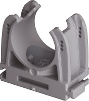 Abrazadera de conductos X-EKS MX (02) Abrazadera de conductos de plástico optimizada para clavos en tiras y compatible con una amplia variedad de métodos de fijación y materiales base