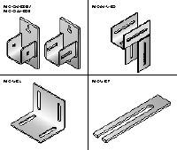 MIC Conectores galvanizados en caliente (HDG) para la instalación flexible de vigas de división horizontales en huecos de ascensor