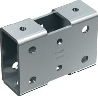 Conector para tramos largos MT-C-LS Tornillo tuerca carril de puntal para montar y reforzar estructuras de soporte modulares con tramos largos