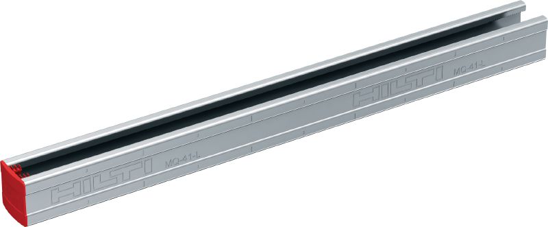 Canal de perfil MQ-41-L Carril de carga MQ galvanizado de 41 mm de alto para aplicaciones de carga media