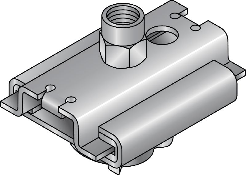 Conector deslizante MSG-MQ 0,6 Conector deslizante galvanizado para aplicaciones de calefacción y refrigeración de carga ligera