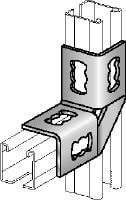 Conector angular MQW-4-90 Ángulo galvanizado de 90 grados para la conexión de varios carriles de carga MQ