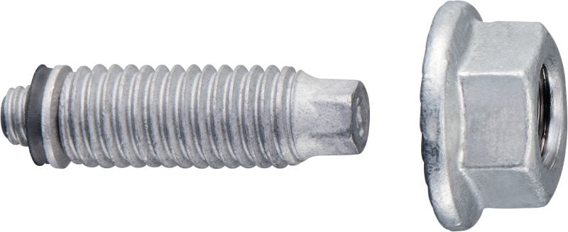 Perno roscado S-BT MF HL Vástago de tornillo roscado (acero al carbono, rosca de sistema métrico o Whitworth) para fijaciones universales en acero en entornos medianamente corrosivos