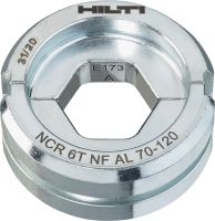 Mordazas NF de 6 toneladas para aluminio Mordazas NF de 6 toneladas para terminales y conectores de aluminio de hasta 300 mm²