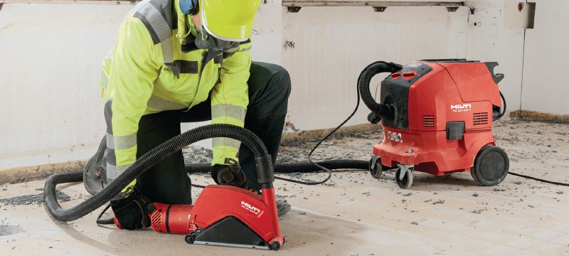 Amoladora angular AG 230-27DB Amoladora angular de 2700 W con interruptor de emergencia de tipo dead man, empuñadura giratoria y freno para discos de hasta 230 mm Aplicaciones 1