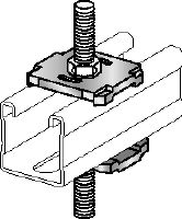 MQZ-L-F Placa perforada galvanizada en caliente (HDG) para anclajes y ensamblajes trapezoidales