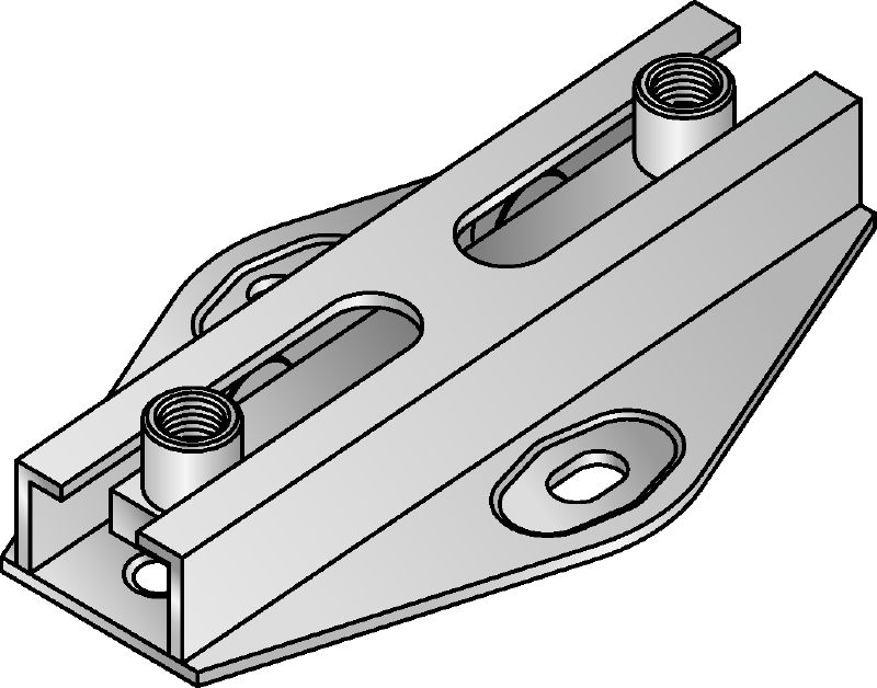 Elemento deslizante MRG-D6 (doble) Elemento deslizante de doble galvanizado de alta calidad para aplicaciones de calefacción y refrigeración pesadas