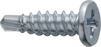 Tornillos para fachadas autotaladrantes S-AD01LHS M Tornillo autotaladrante en tiras (acero inoxidable A2) sin arandela para fijaciones de fachadas de aluminio (hasta 3 mm)
