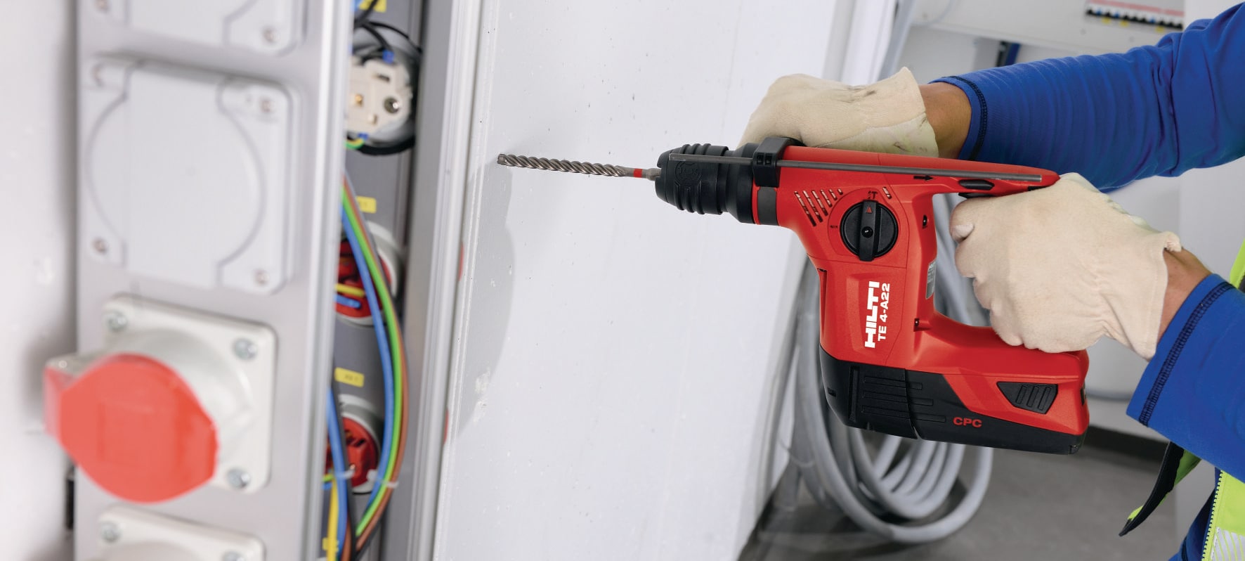 HILTI-martillo rotativo eléctrico de 220V, taladro eléctrico de 720W,  punzón de selección, 4 Funciones, herramienta