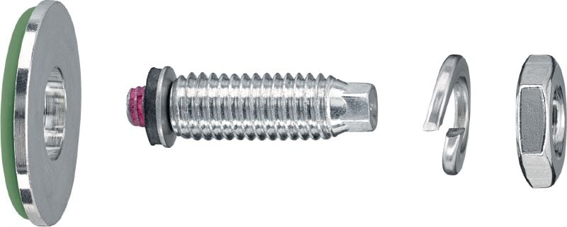 Perno ajustable S-BT-ER HC Perno roscado atornillado (acero inoxidable, rosca métrica) para conexiones eléctricas en acero en entornos altamente corrosivos, sección transversal máxima recomendada de cable conectado de 120 mm ²