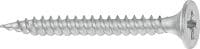 Tornillos para tabique seco de punta afilada S-DS 01 Z Tornillos para tabiques secos zincados individuales con mayor resistencia a la corrosión y mayor velocidad de colocación para la fijación de tableros de tabiques secos a estructuras metálicas
