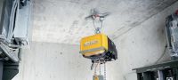 Punto de fijación para ascensores HAP 2.5 Punto de elevación post-instalación para suspensiones temporales durante la instalación y mantenimiento de huecos de ascensores Aplicaciones 2