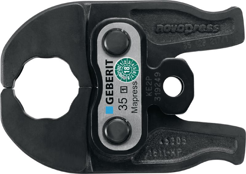 Mordaza de sistema de prensado de tuberías NPR PM M Mordazas de prensa para accesorios de prensado de perfil en M de hasta 35 mm. Compatibles con la herramienta de prensado de tuberías NPR 19-A de Hilti