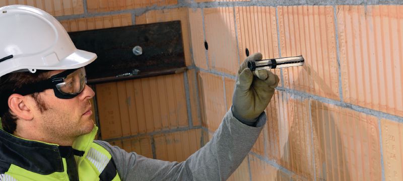 Tubo de tamiz HIT-SC Manguitos de tamiz compuestos modulares para fijaciones de mampostería Aplicaciones 1