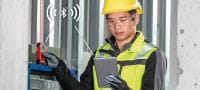 Medidor láser PD-I Medidor láser robusto con funciones de medición inteligentes y conectividad Bluetooth® para aplicaciones de interiores de hasta 100 m/330 pies Aplicaciones 1