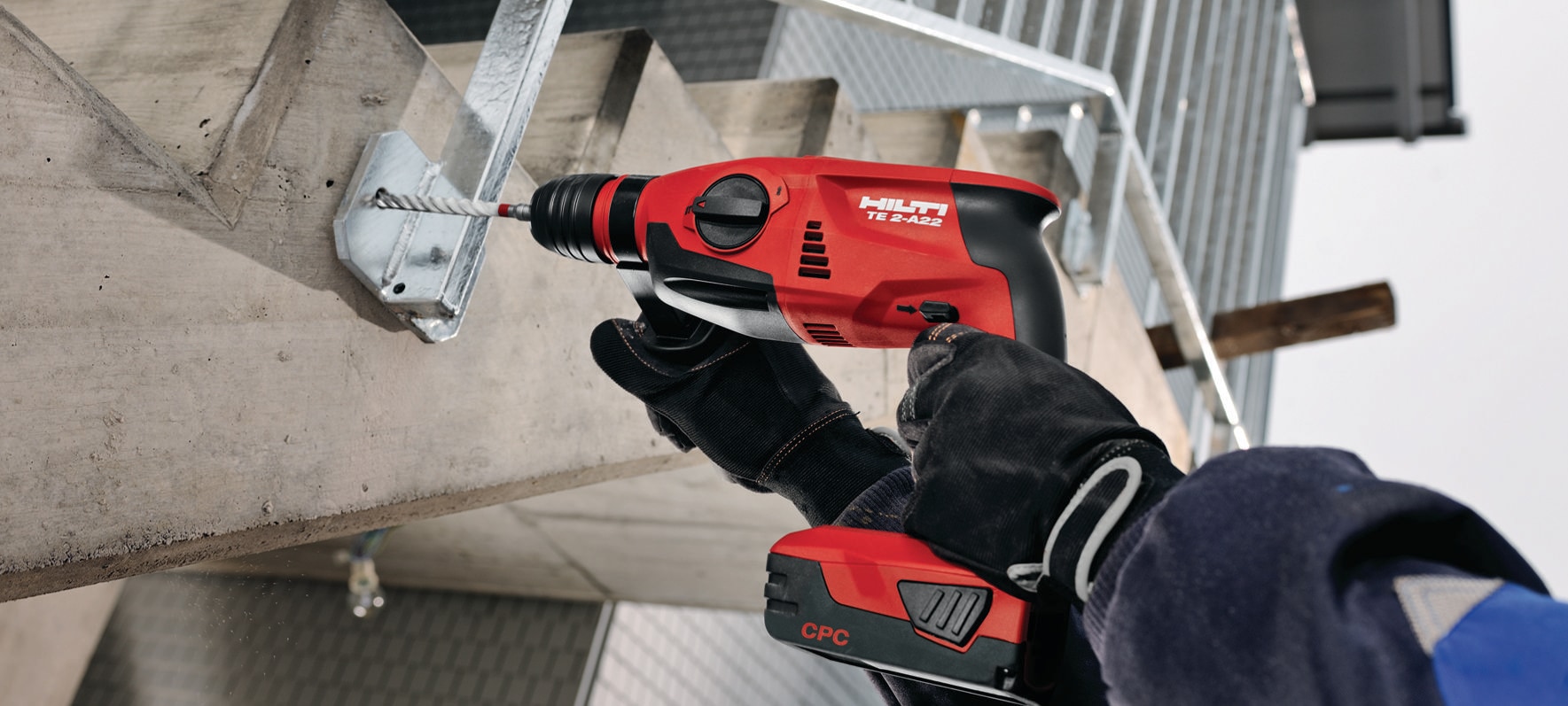 Martillo perforador a batería TE 2-A22 - Martillos perforadores a batería  SDS-Plus - Hilti Española