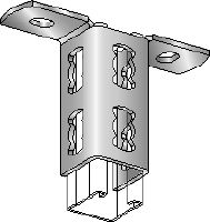 Conector de carril MQV-R Conector de carril de acero inoxidable (A4) para el uso como prolongador longitudinal para los carriles de carga MQ