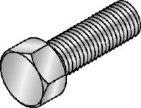 Tornillo hexagonal HDG conforme a la norma DIN 933 Tornillo hexagonal galvanizado en caliente (HDG) conforme a los requisitos de la norma DIN 933