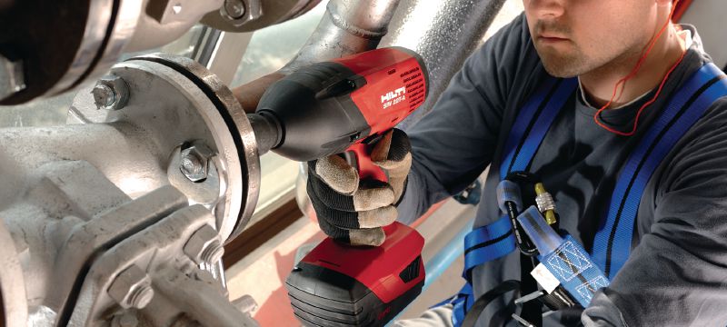 Llave de impacto a batería SIW 22T-A 1/2 Llave de impacto de 22 V de alto par y alto rendimiento con eje cuadrado de 1/2 con pasador de retención para tareas de anclaje y atornillado Aplicaciones 1