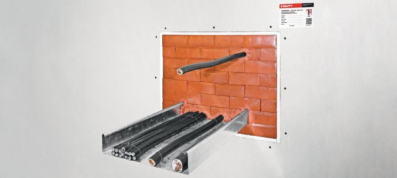 Ladrillo intumescente CFS-BL Ladrillo intumescente preformado para el sellado de atravesamientos con cables Aplicaciones 1