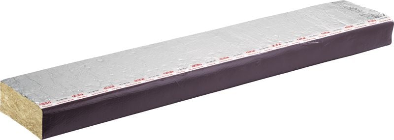 Barrera para cavidades CFS-VB E60, espacio de aire de 50 mm Barrera contra incendios con cavidad preformada para revestimiento Rainscreen con 60 minutos de resistencia al fuego y entrehierros de hasta 50 mm