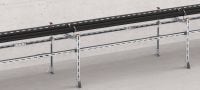 Ajuste en U premontado MT-CC-40/50 FL Brida con tuerca Fast-Lock premontada y perno para conexiones de cruce entre carriles con carril de perfil MT Aplicaciones 2