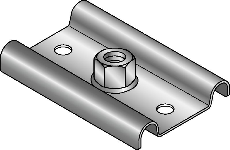 Placa base de punto fijo MFP-GP-F Placa base galvanizada en caliente (HDG) de alta calidad para aplicaciones de punto fijo ligeras (sistema métrico)