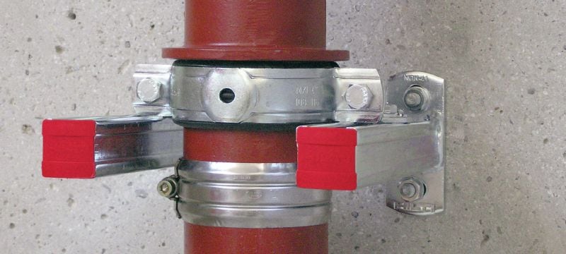 Angulares MW-MX Ángulos galvanizados que incrementan la rigidez de fijaciones de las fijaciones de abrazaderas para tuberías verticales Aplicaciones 1