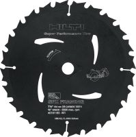 Disco de sierra circular para estructuras de madera Disco con dientes de carburo para sierra circular de alto rendimiento y para tareas de corte de estructuras de madera que ofrece mayor velocidad de corte, dura más y maximiza la productividad de las sierras a batería