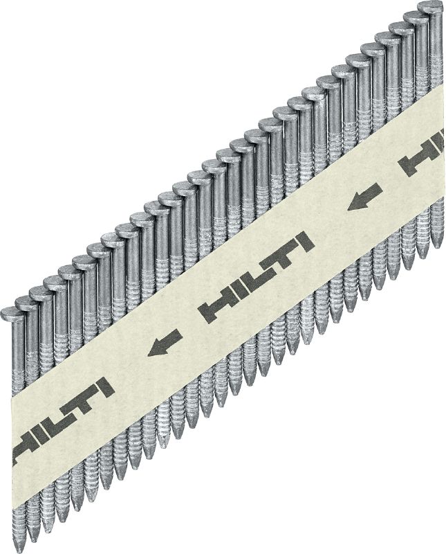 Clavos con perfil galvanizado GX-WF Clavo para marcos perfilados galvanizado que permite la fijación de madera a madera con la clavadora GX 90-WF