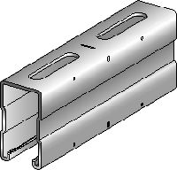 Carril MQ-72 Carril de carga MQ galvanizado de 72 mm de alto para aplicaciones de carga alta