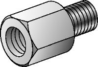 GA Adaptadores de rosca galvanizados para conectar diversos diámetros de rosca internos y externos