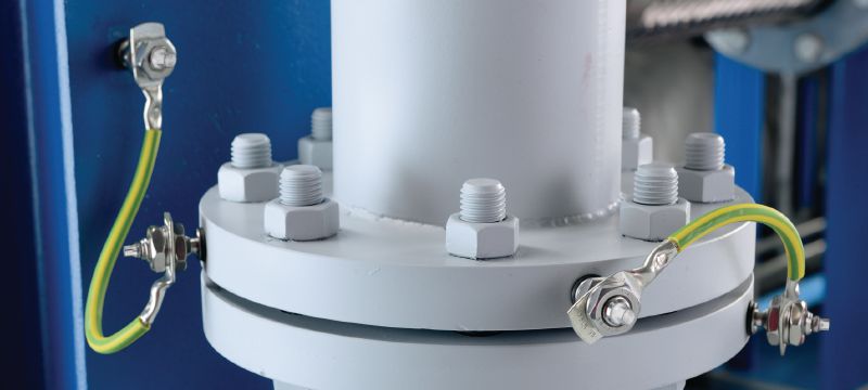 Conector eléctrico S-BT-EF HL Perno de atornillado roscado (acero al carbono, sistema métrico o rosca Whitworth) para conexiones eléctricas en acero en entornos con nivel de corrosión medio Aplicaciones 1
